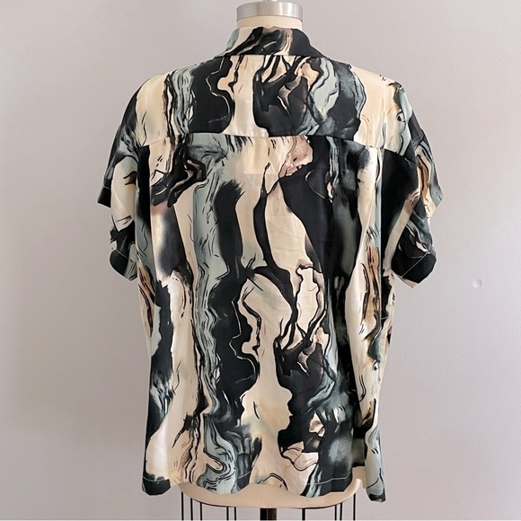 12th Tribe Vaughn Blue Sea Womens Top- Size Small- NWT - Picture 7 of 9